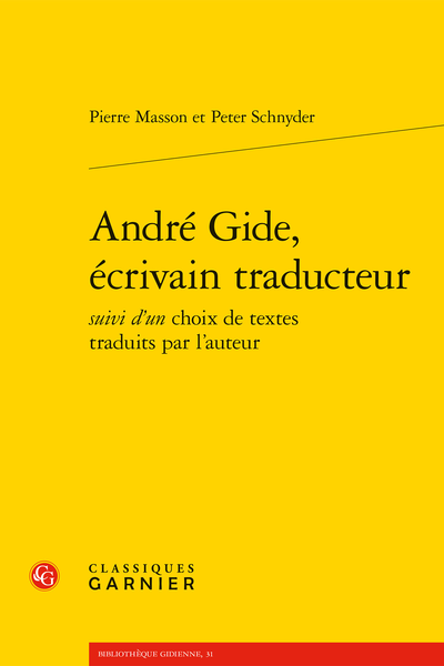 Gide écrivain traducteur